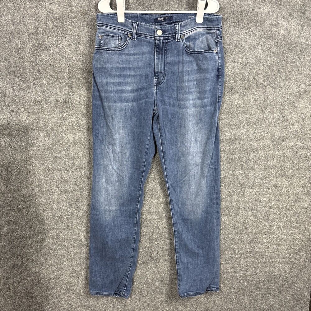 Fidelity Jimmy Jeans Mens Size 35 x 28 Blue Matchless